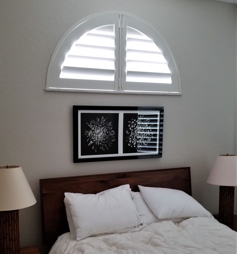 Miami arch small shutters